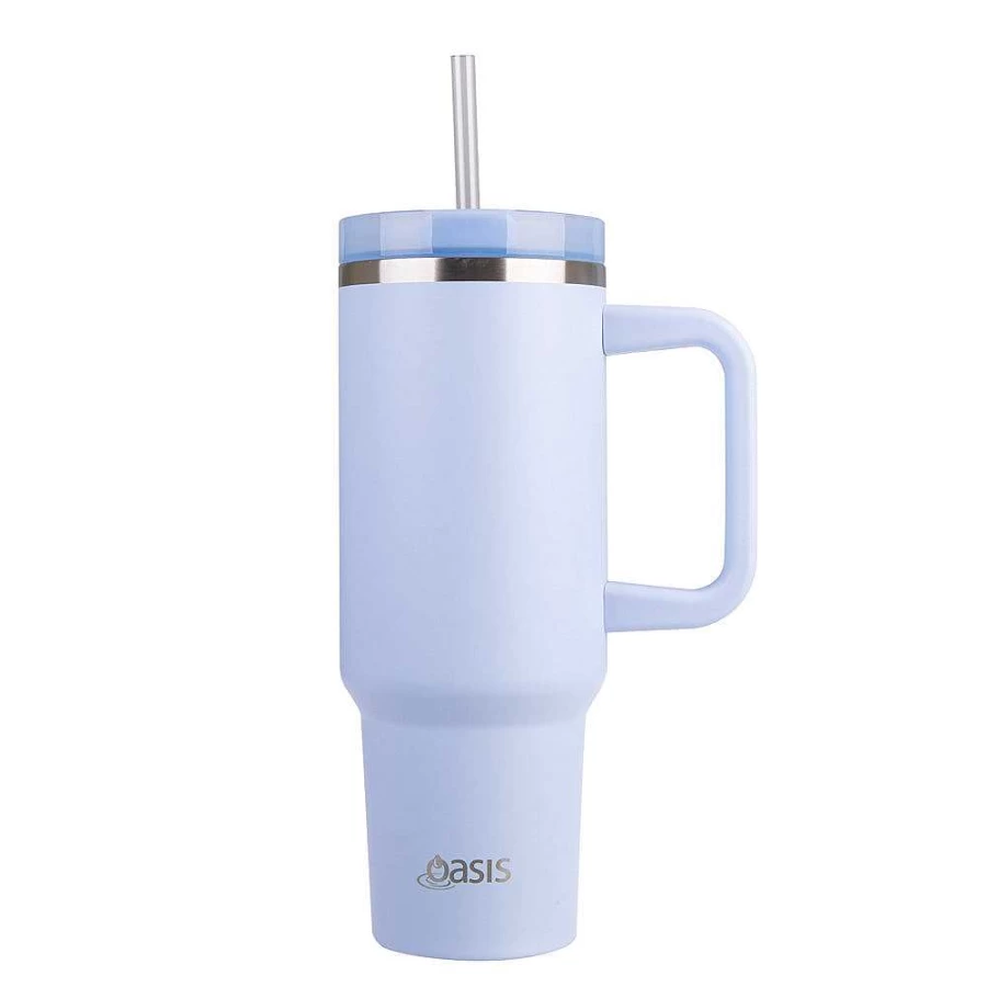Wheel and Barrow 1.2L Periwinkle Commuter Tumbler - Insulated Travel Mug for Hot & Cold Drinks