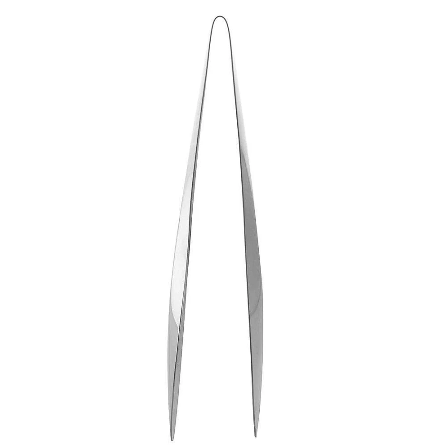 Premium 24cm Stainless Steel Kitchen Tongs by Wheel & Barrow - Heavy Duty Cooking Tongs for Grilling, Serving & Salad