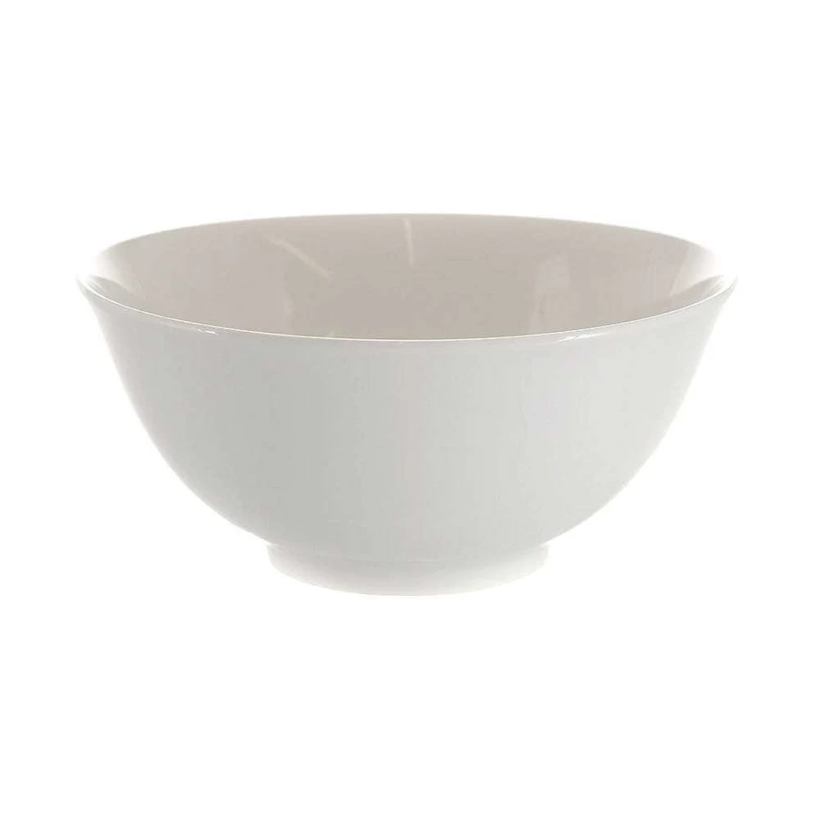 Wheel and Barrow White Porcelain Noodle Bowl 18cm | Classic Dining Tableware