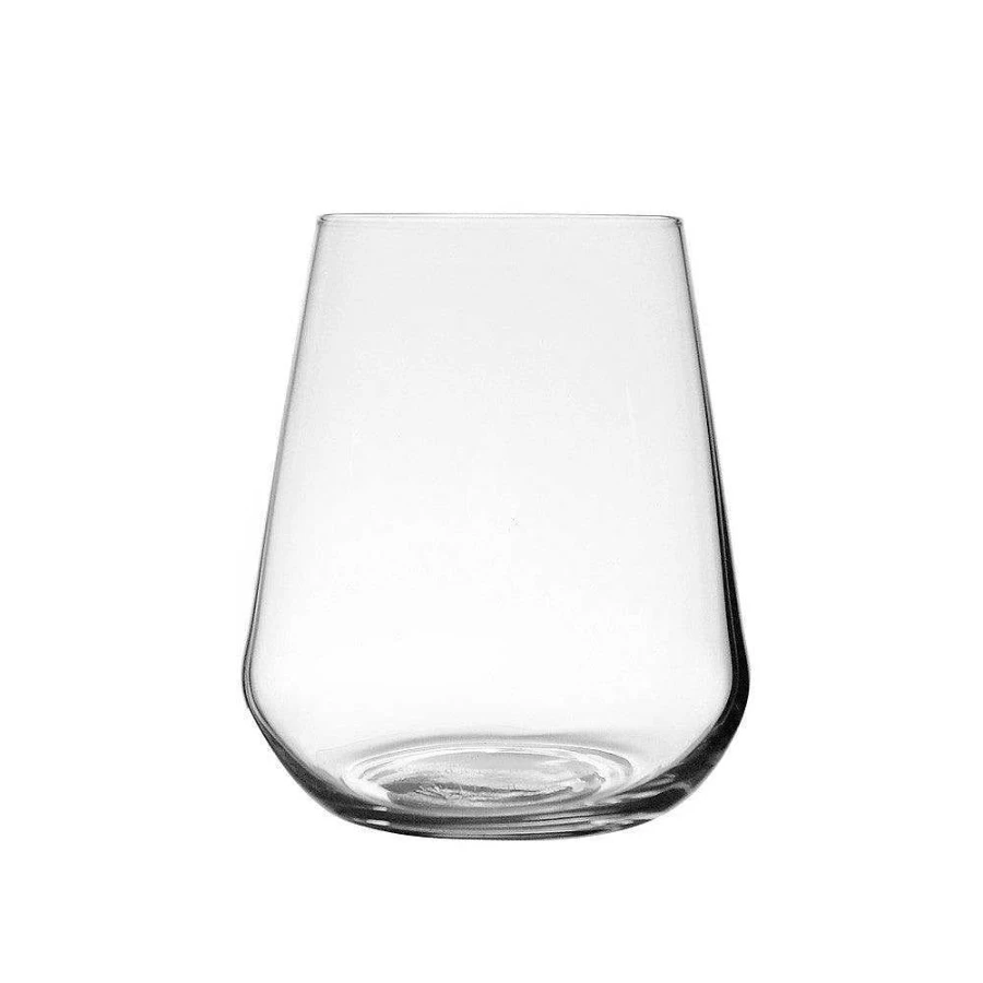 Wheel and Barrow 450ml Stemless Glass Tumbler - Alto Style Drinking Cup for Beverages