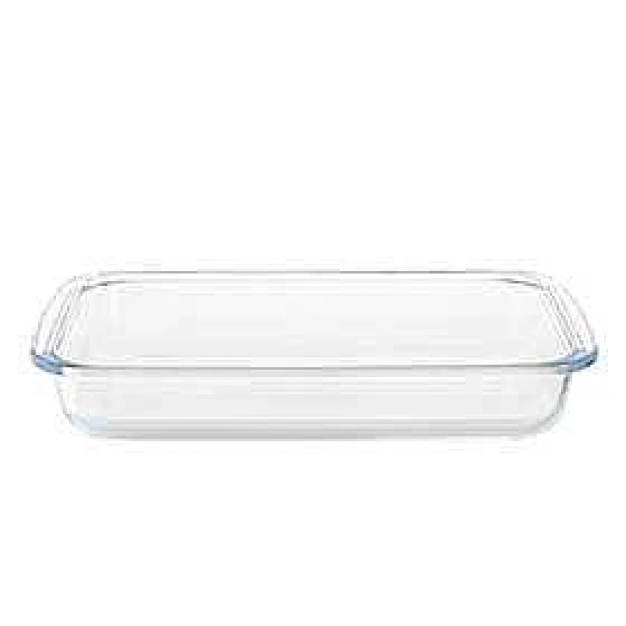 Wheel & Barrow Premium Glass Baking Dish - 9x13 Inch Rectangular Oven Safe Pan for Casseroles, Lasagna & Desserts