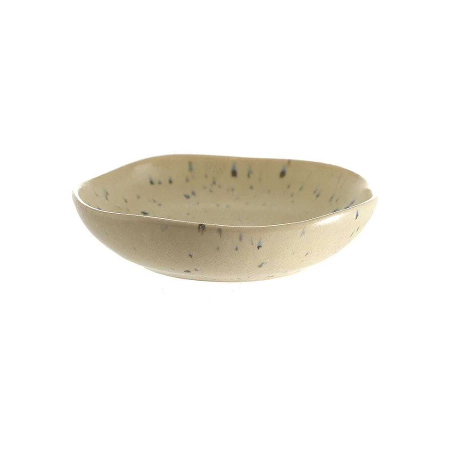 Wheel and Barrow Speckled Matte Cream Stoneware Bowl - 13cm x 3cm - Handcrafted Ceramic Serving Dish
