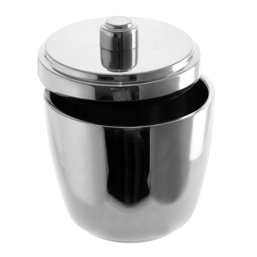 Wheel and Barrow Manhattan Stainless Steel Double Wall Insulated Ice Bucket for Chilling Wine and Beverages