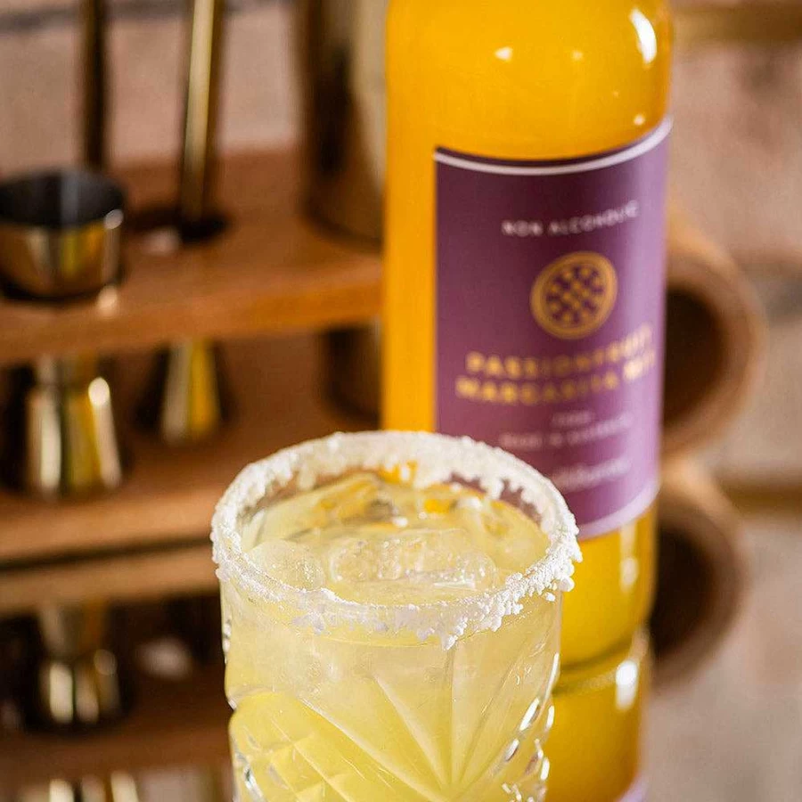 Wheel and Barrow Passion Fruit Margarita Cocktail Mix - 750ml Premium Ready-to-Drink Tropical Cocktail