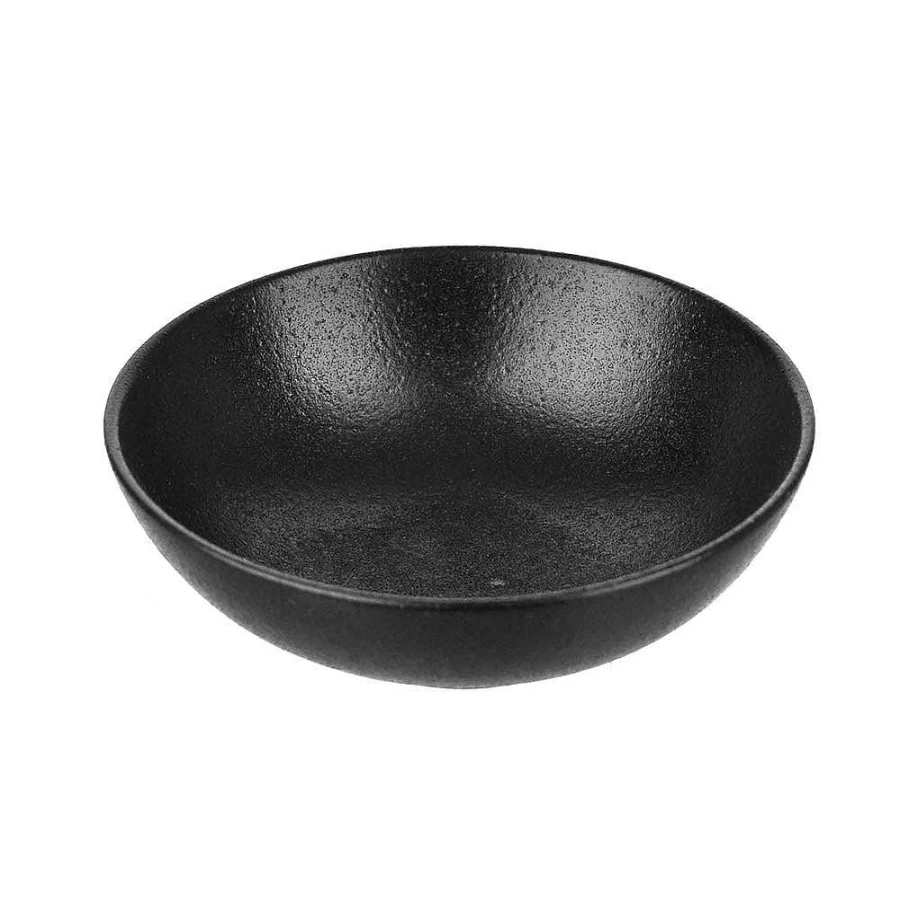 Wheel and Barrow 10cm Round Black Condiment Bowl – Premium Serving Dish for Dining & Entertaining