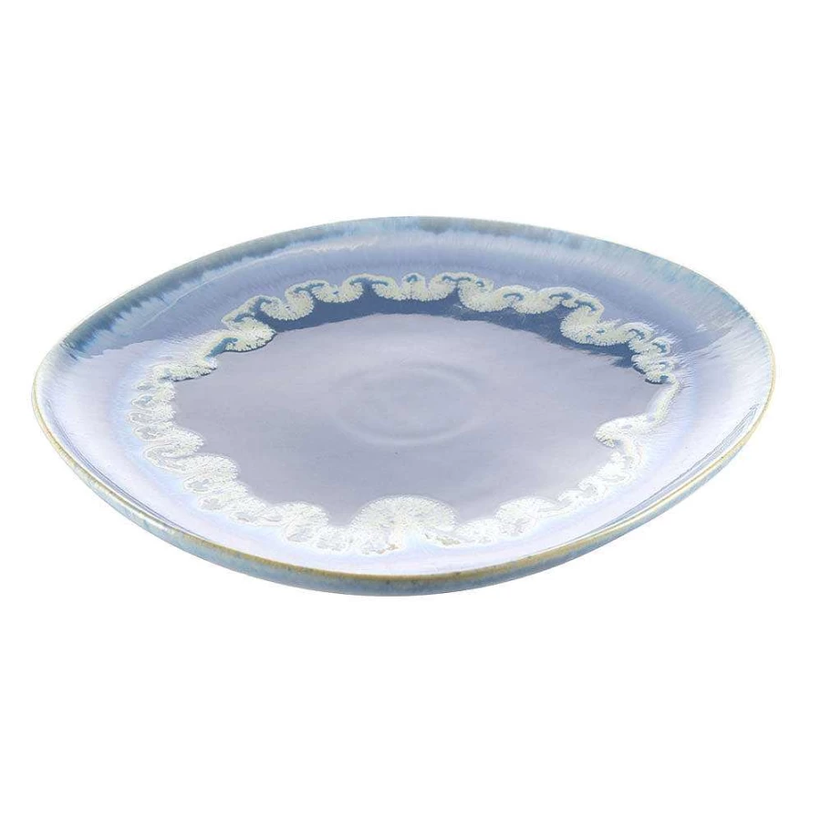 Wheel and Barrow Atomic Platter Reactive Denim Tray 34cm x 3.5cm