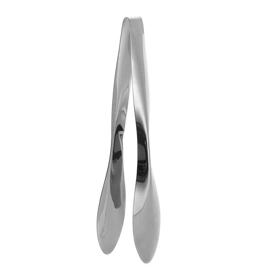 Premium 24cm Stainless Steel Kitchen Tongs by Wheel & Barrow - Heavy Duty Cooking Tongs for Grilling, Serving & Salad