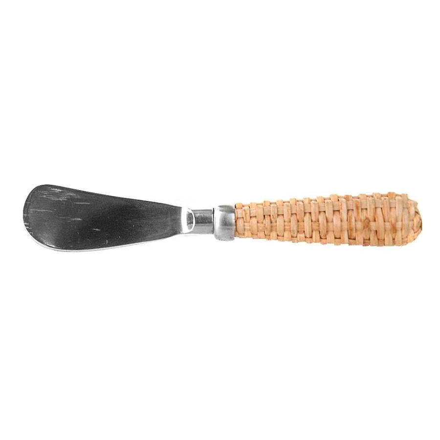 Wheel and Barrow Rattan Handle Spreader Knife - Durable Garden Tool for Smooth Spreading
