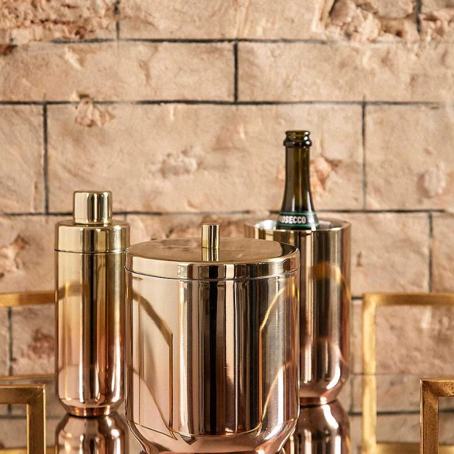 Wheel and Barrow Malibu Gold Ombre Double Wall Insulated Ice Bucket