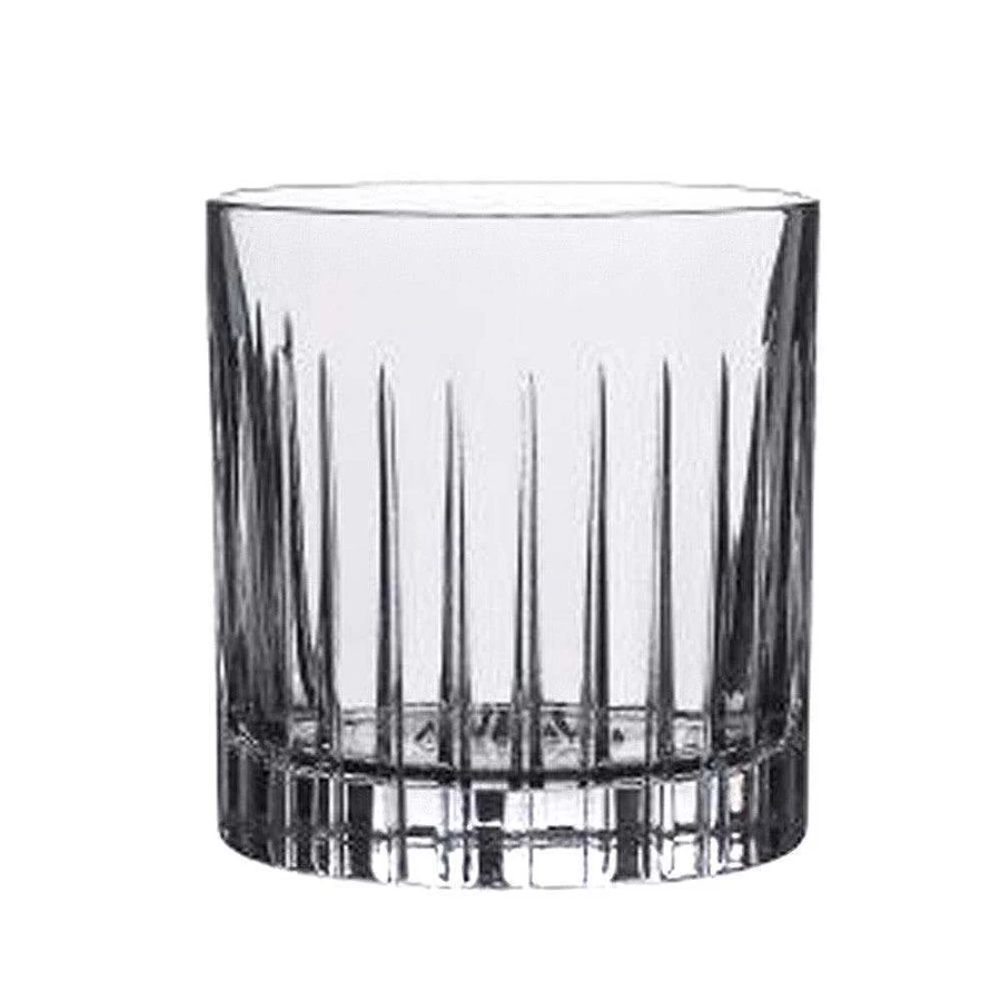 Wheel and Barrow Cut Glass Double Old Fashioned Tumbler - 360ml Timeless Crystal Drinking Glass