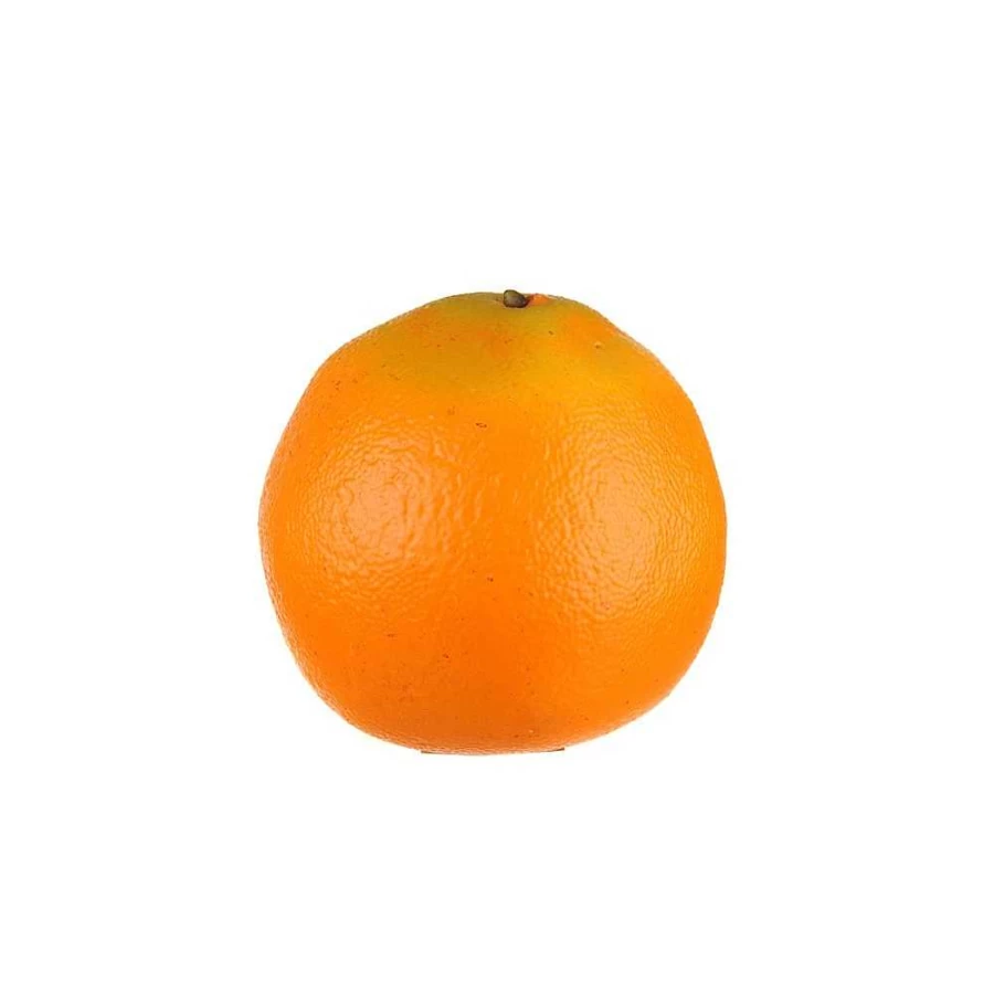 "Wheel and Barrow Artificial Orange Decoration - 8Cm Realistic Fake Fruit for Home and Party Decor"
