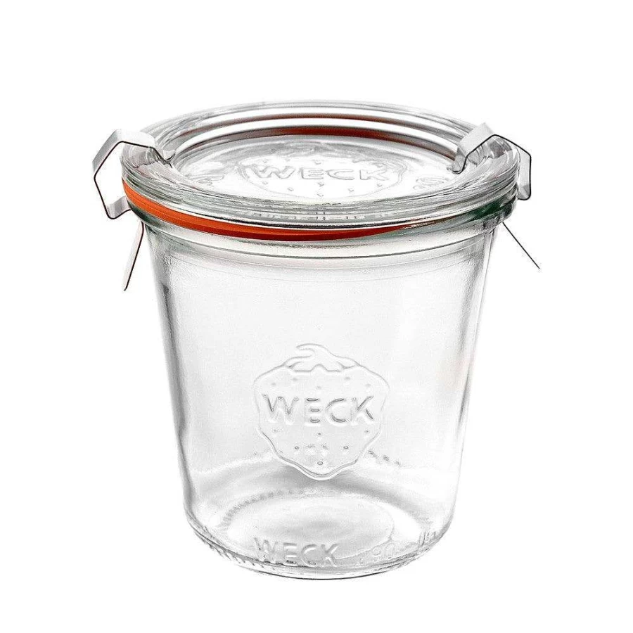 Wheel and Barrow 290ml Tall Preserving Jar with Airtight Lid - Sturzy Glass Mason Jar for Canning, Pickling, and Food Storage