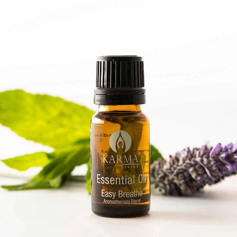 Wheel and Barrow Easy Breathe Essential Oil Blend - 12mL for Respiratory Support & Aromatherapy