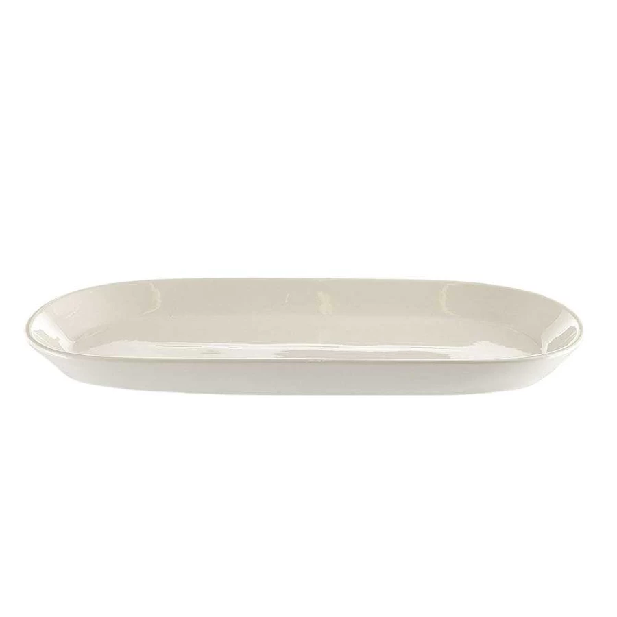 Wheel & Barrow White Bone China Rectangular Platter 43cm x 20cm x 4cm