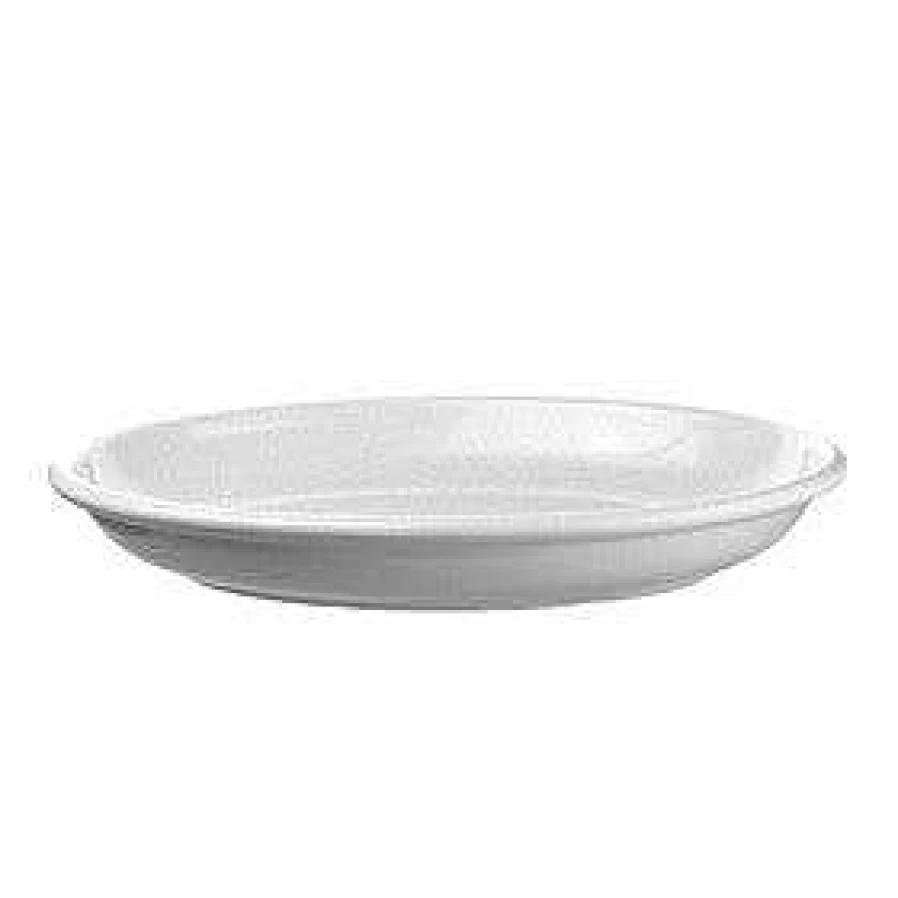 Wheel and Barrow Ivory Melamine Oval Serving Platter 50cm x 36cm Dishware