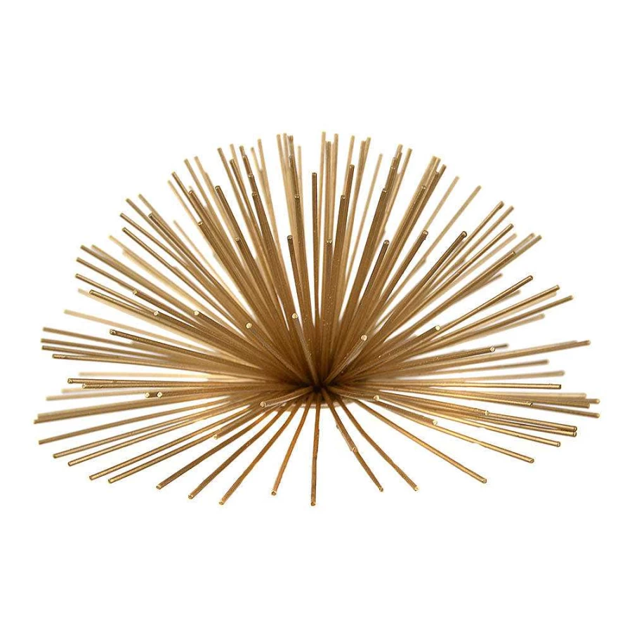 Wheel and Barrow Large 20X8Cm Gold Spike Decoration for Home and Garden