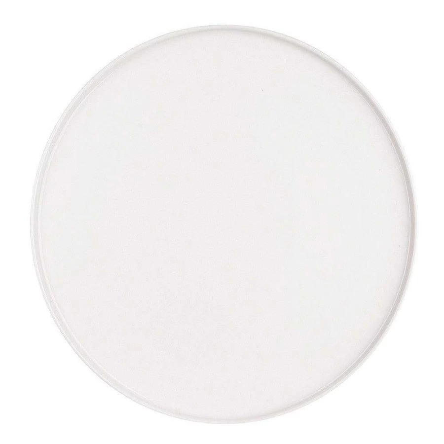 Wheel & Barrow White Porcelain 30cm Round Dinner Plate with Raised Rim
