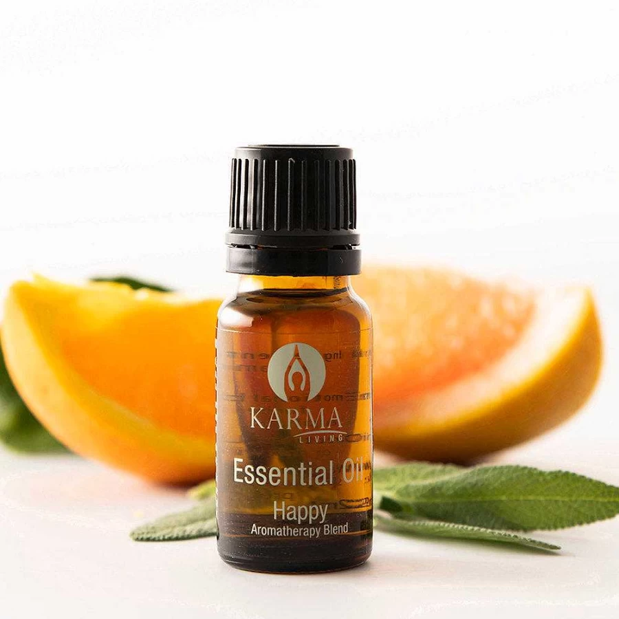 "Wheel and Barrow Happy Essential Oil Blend - 12mL for Aromatherapy & Relaxation"