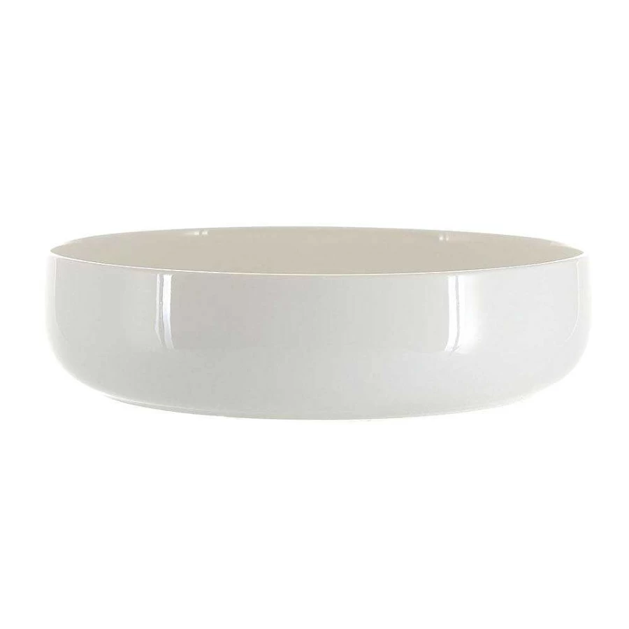 Wheel & Barrow 24cm White Porcelain Round Serving Bowl - Elegant Dinnerware