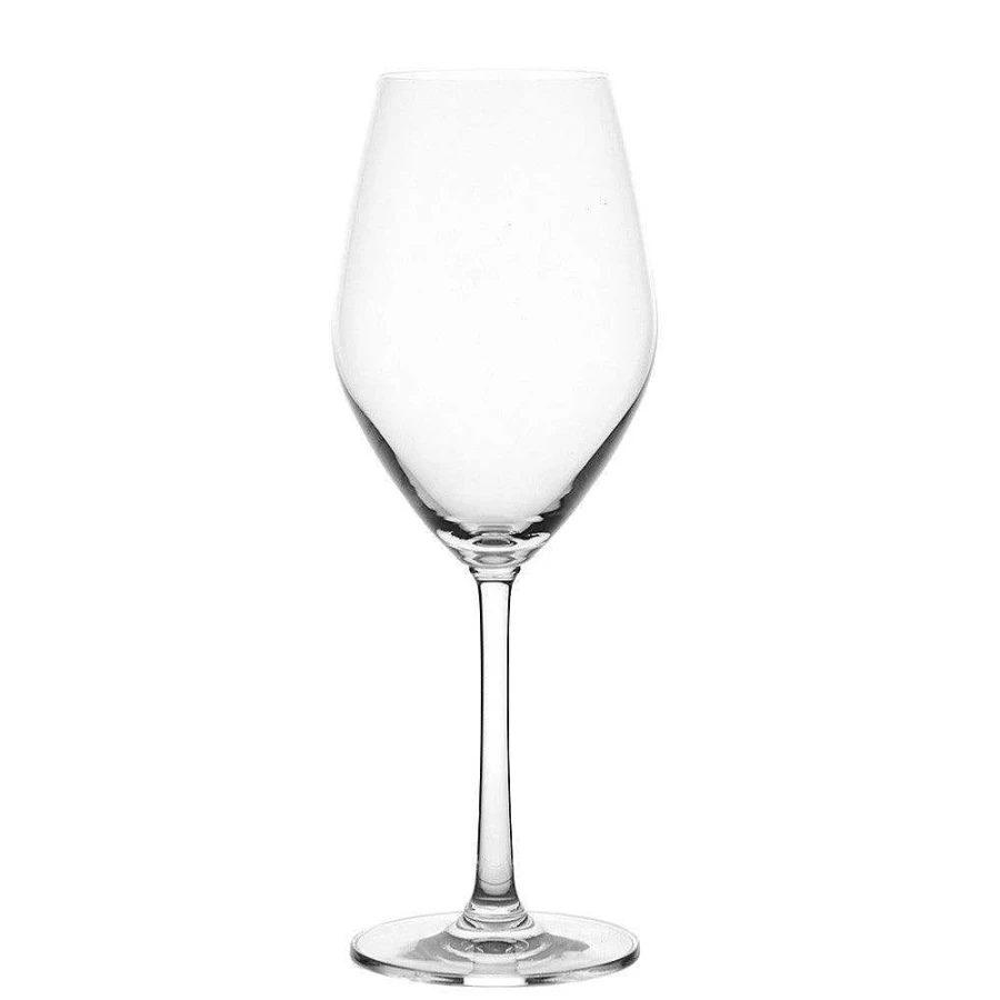 Wheel & Barrow Premium White Wine Glass – 420ml Crystal Clear Santa Elegant Stemware for Chardonnay & Sauvignon Blanc