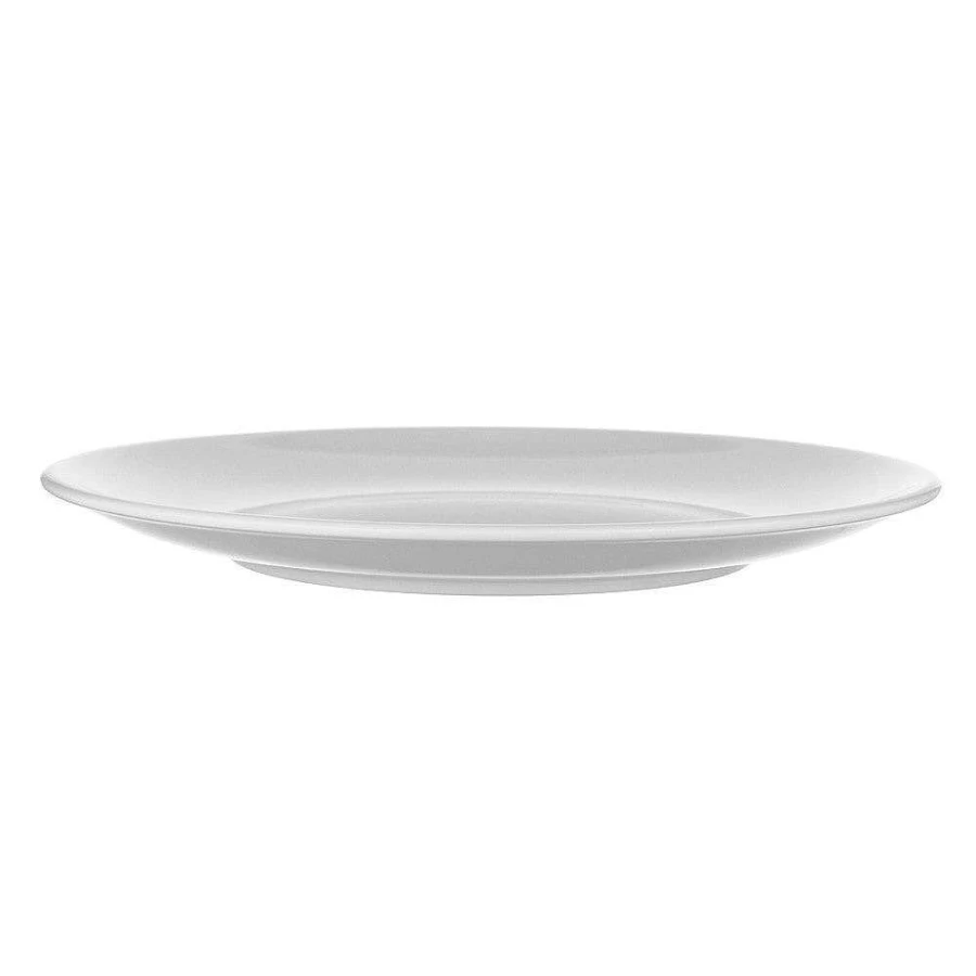 Wheel & Barrow White 40cm Round Melamine Coupe Platter - Durable & Stylish Flat Serving Dish
