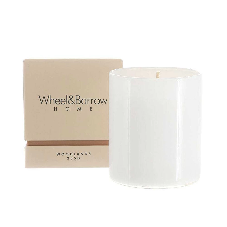 "Wheel and Barrow Soy Candle - Woodlands Scent, 255g, Natural Eco-Friendly Aromatherapy Candle"