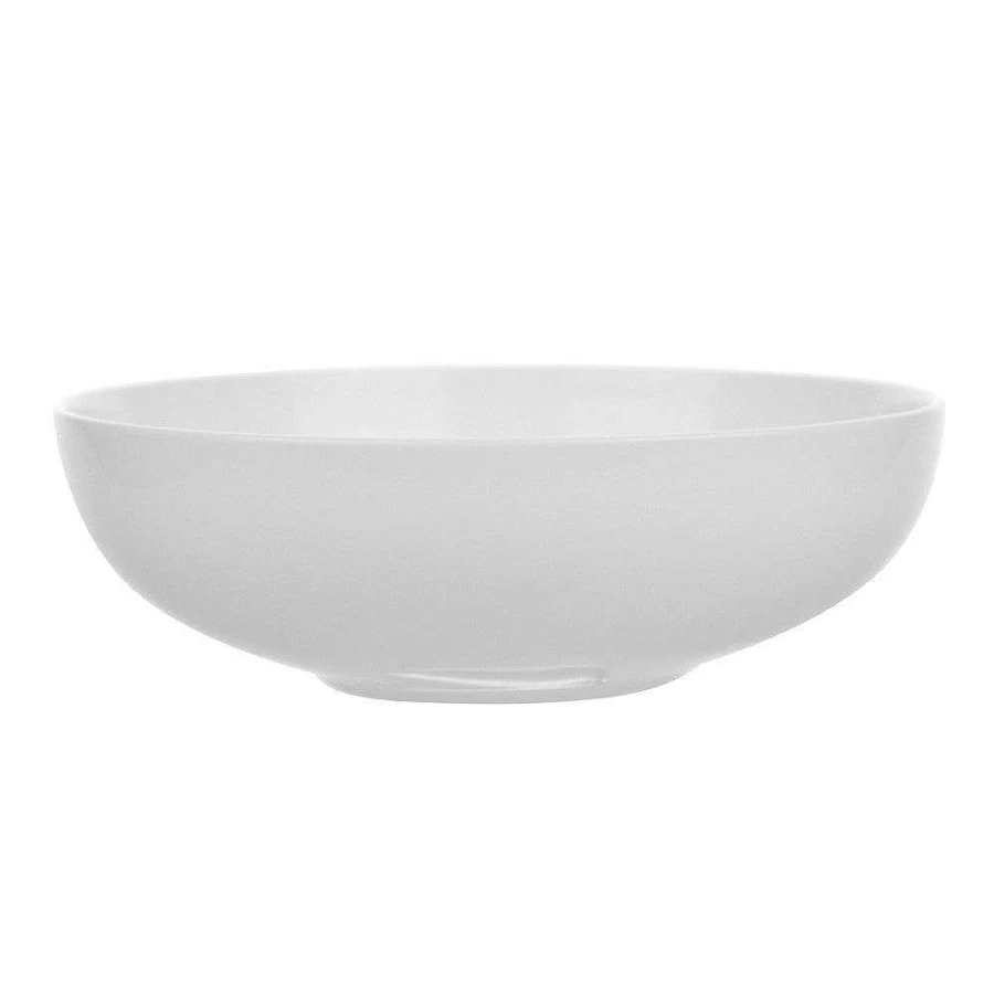 Wheel & Barrow 15cm White Bone China Coupe Bowl - Elegant Dining Tableware