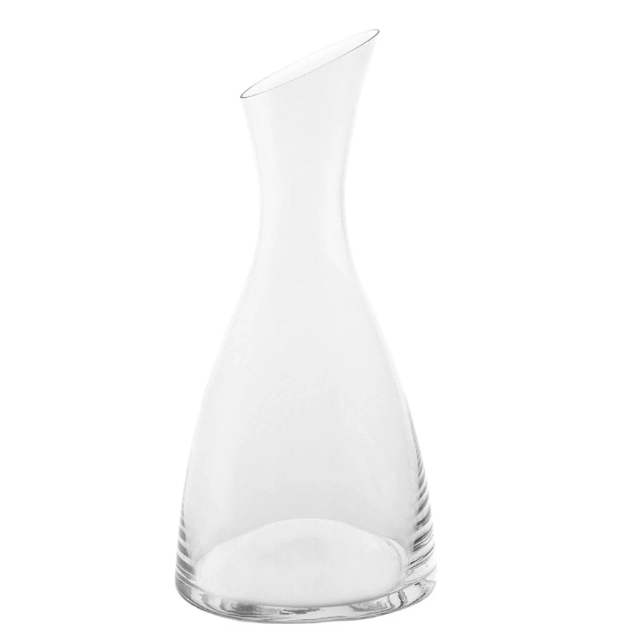 Wheel and Barrow Classic Glass Decanter 1.1L - Elegant Eco-Friendly Wine Carafe for Home Bar