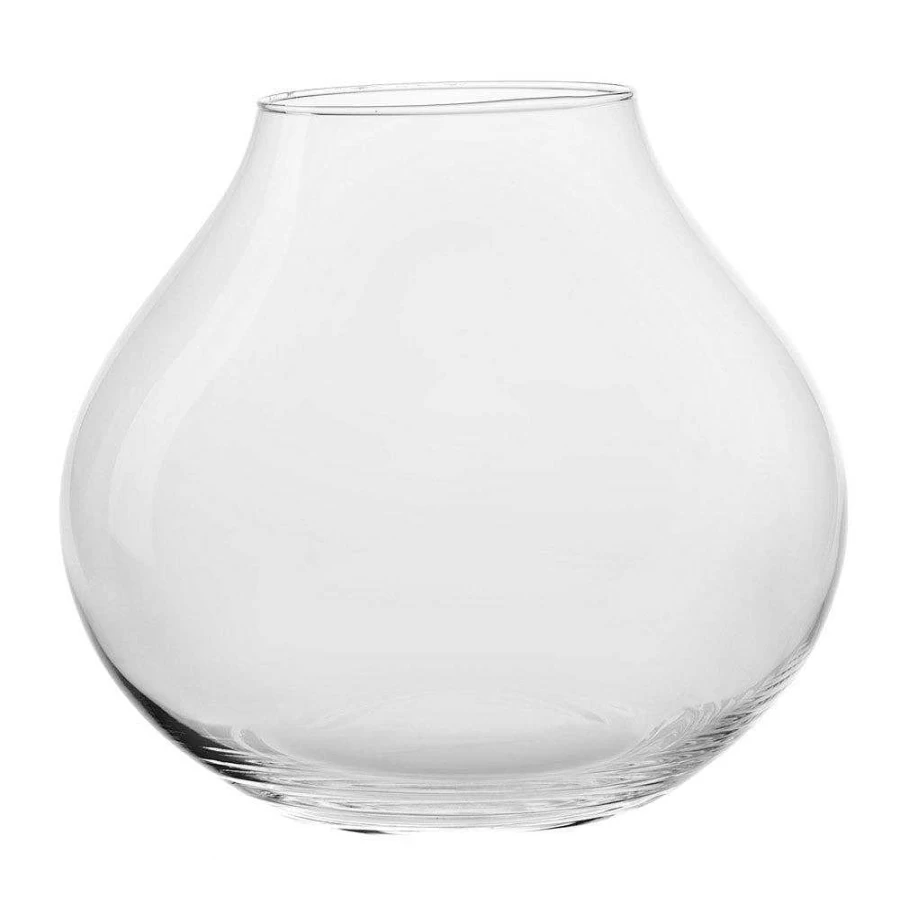 Wheel and Barrow Casta Glass Vase - 23cm Height Decorative Flower Vase for Home Decor