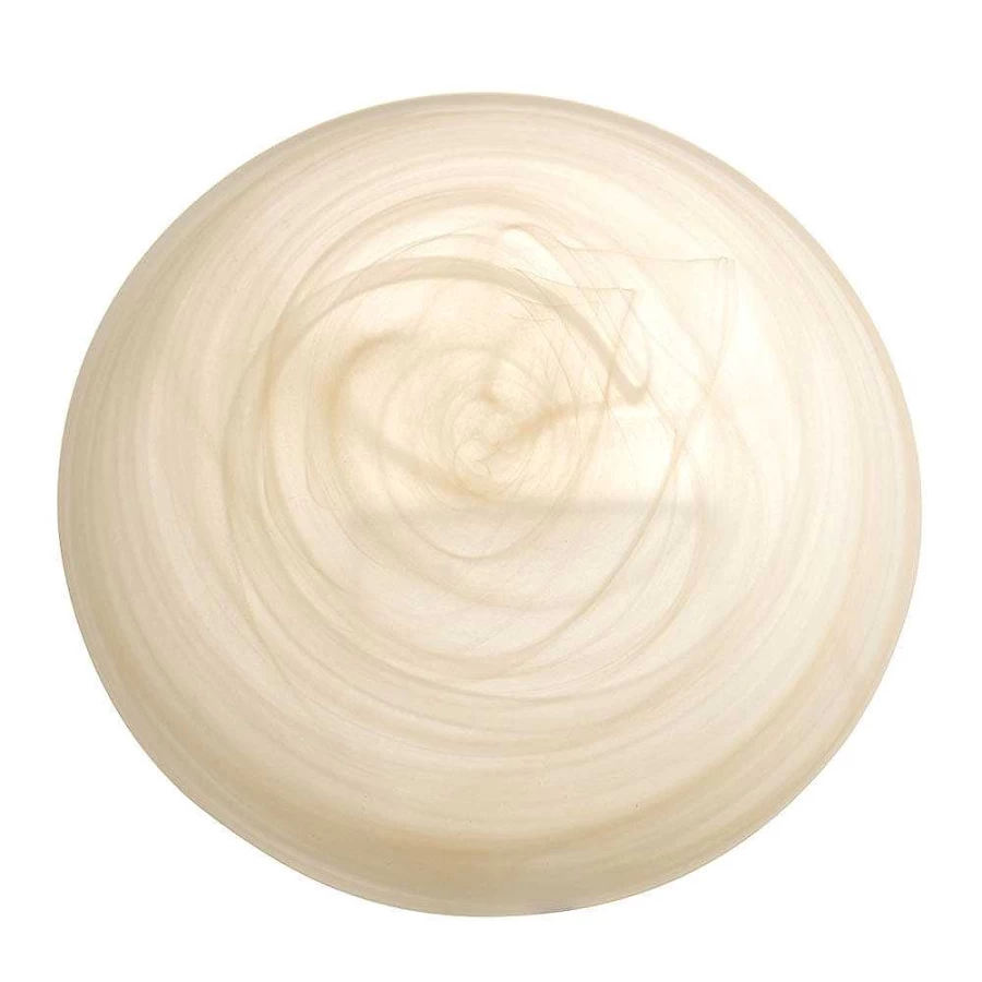Wheel & Barrow Alabaster White Vanilla Round Bowl 28cm Stoneware Dining Tableware