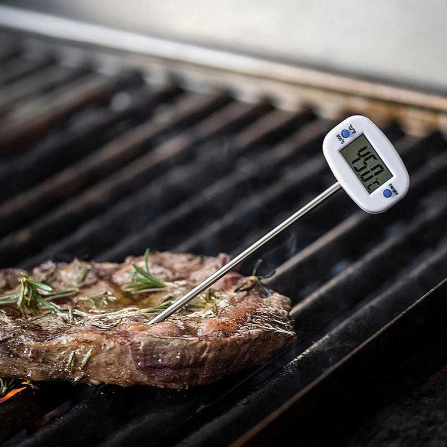 Wheel and Barrow Digital Thermometer - Fast Accurate Temperature Check in White