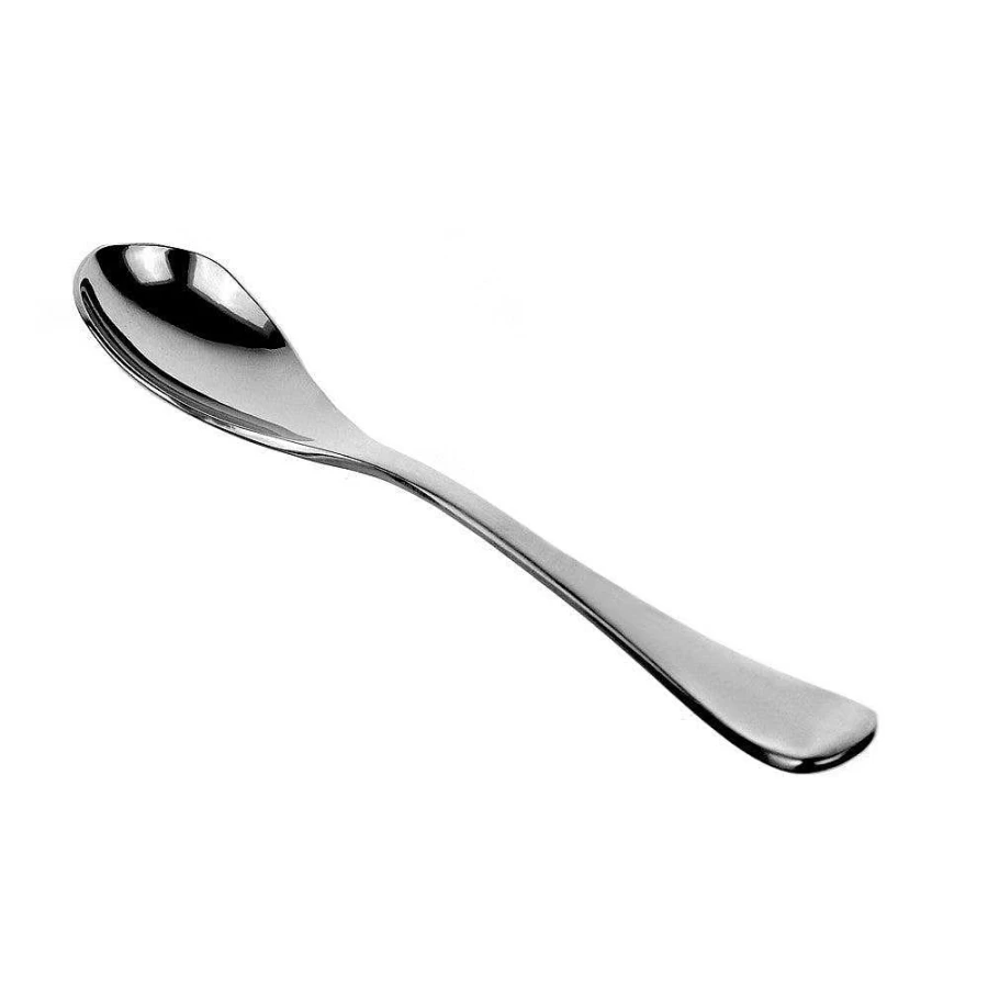 Wheel & Barrow Premium 18/10 Stainless Steel Dessert Spoon - 17cm Elegant Dining Cutlery