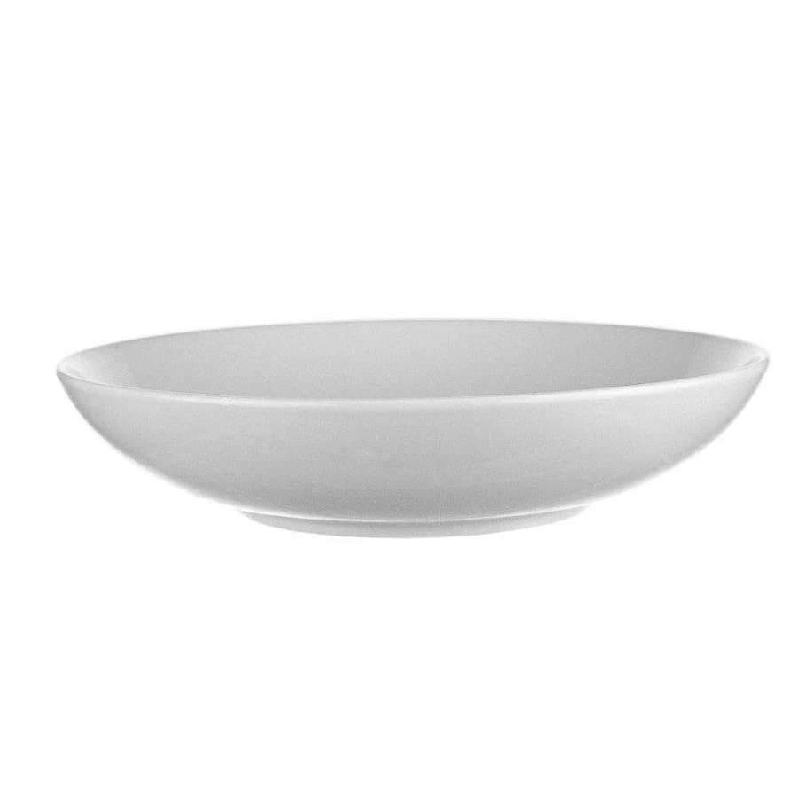 Wheel & Barrow White Porcelain Coupe Bowl 26cm - Elegant Dining & Serving Dish