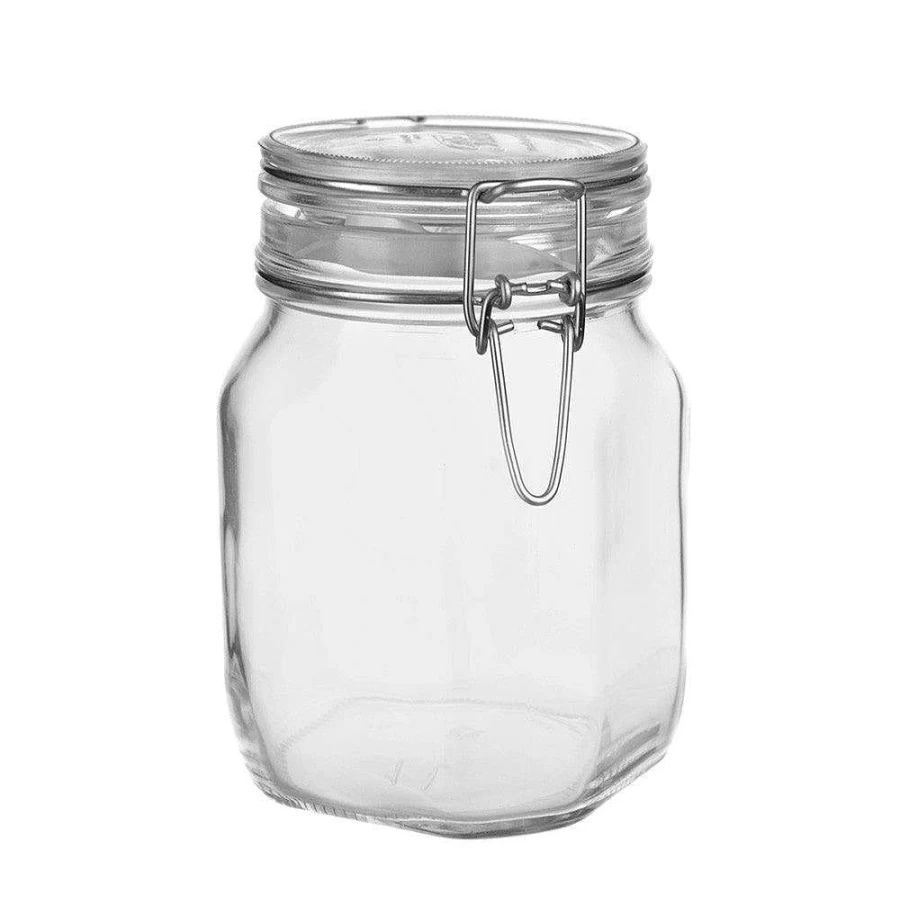 Wheel and Barrow 1 Liter Fido Preserving Jar with Airtight Lid for Food Storage