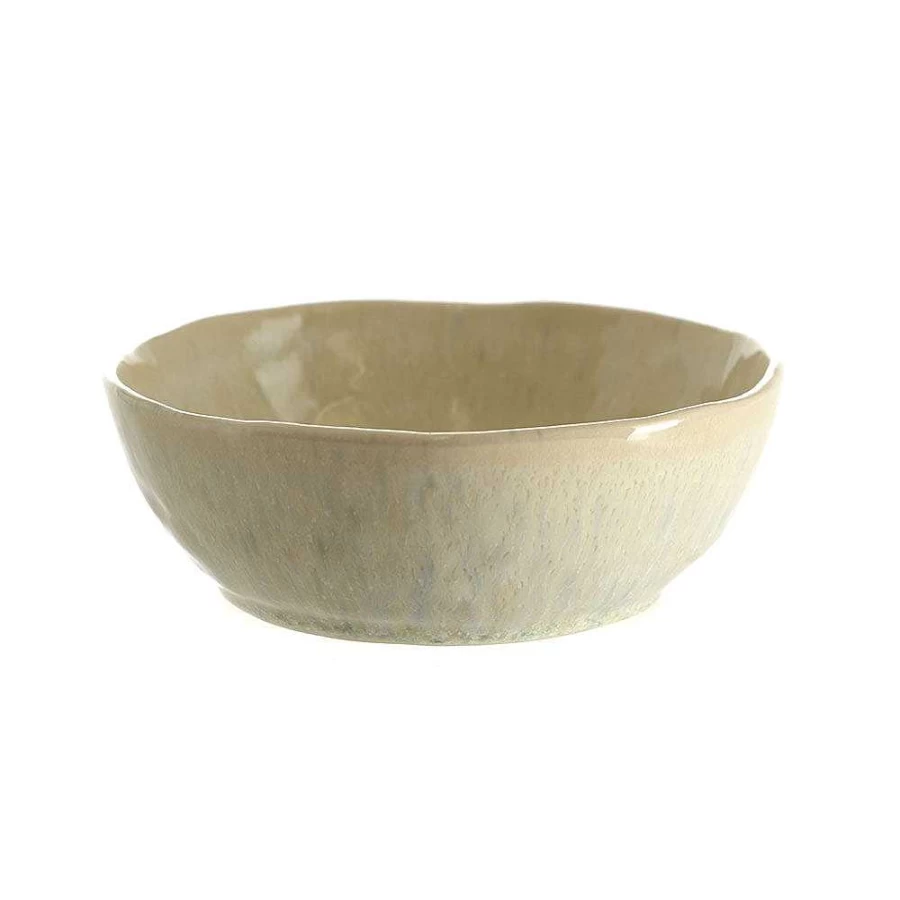 Wheel and Barrow Speckled Matte Stoneware Bowl - 14cm x 5cm Cream Ceramic Serving Dish