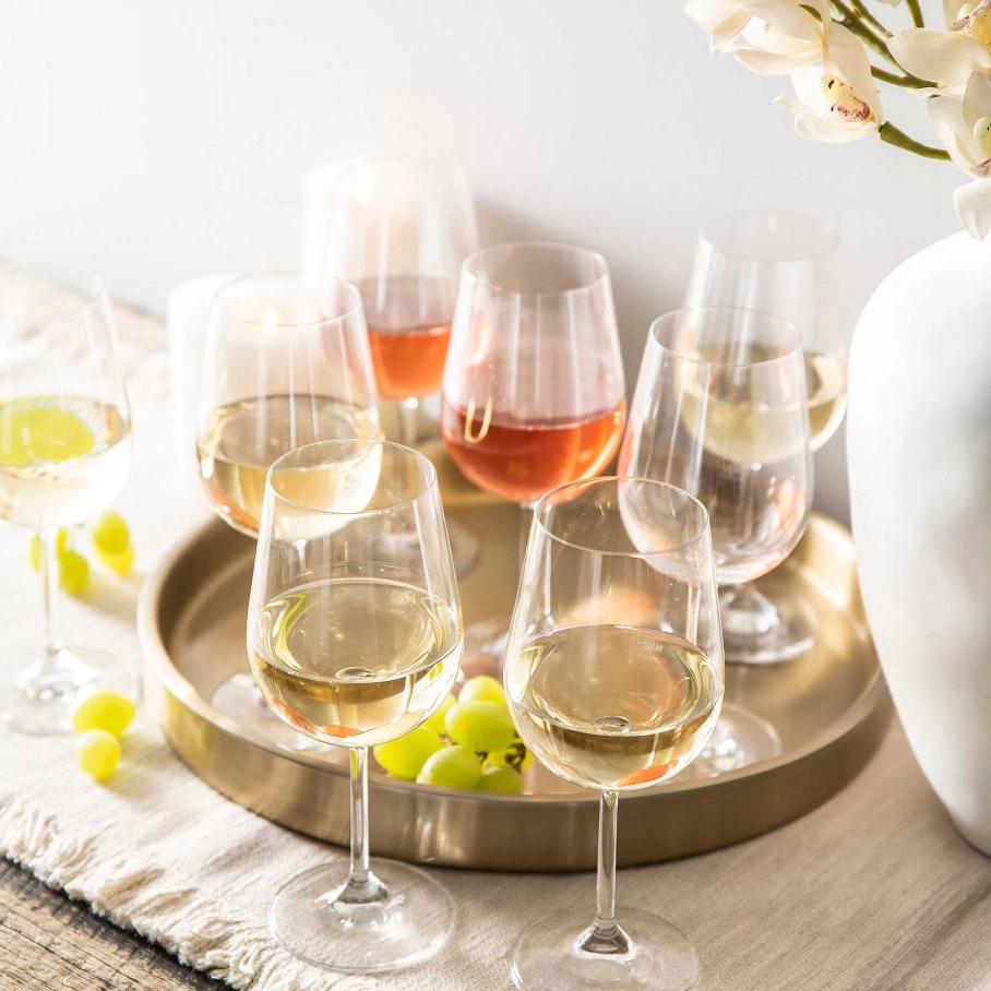 Wheel & Barrow Rona Bin 68 White Wine Glass Set - 8 Pieces, 440ml Each