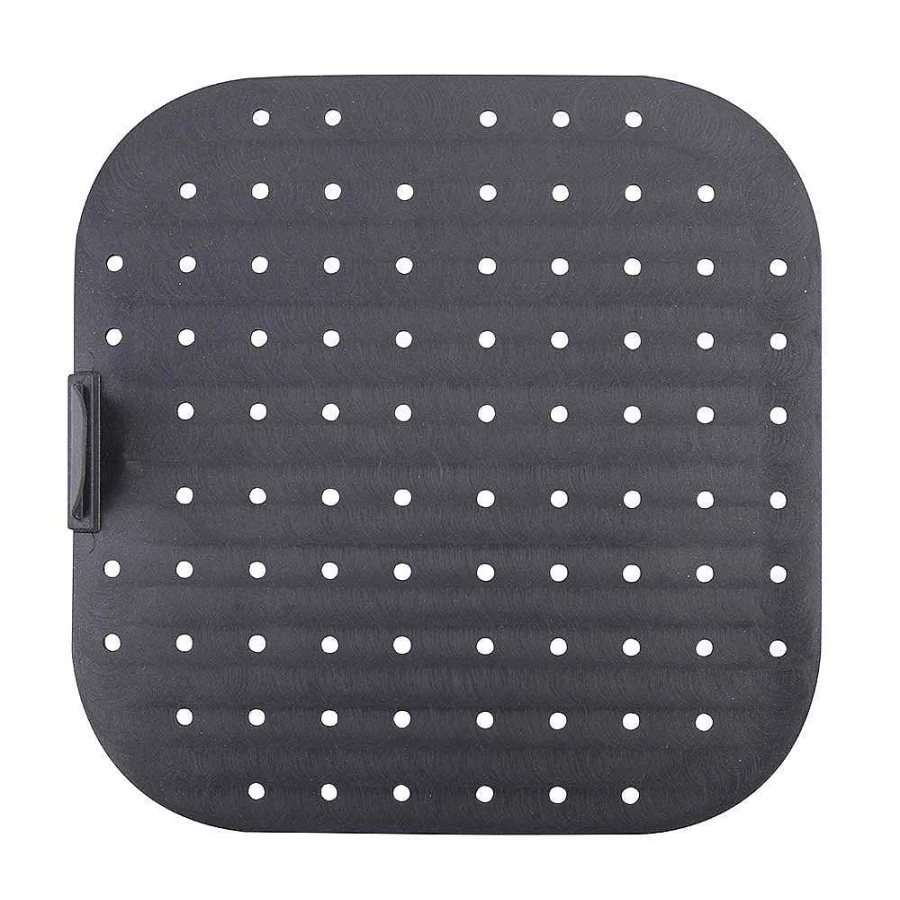 Wheel and Barrow Square Silicone Air Fryer Liner 22cm - Reusable Non-Stick Basket Compatible with Most Air Fryers