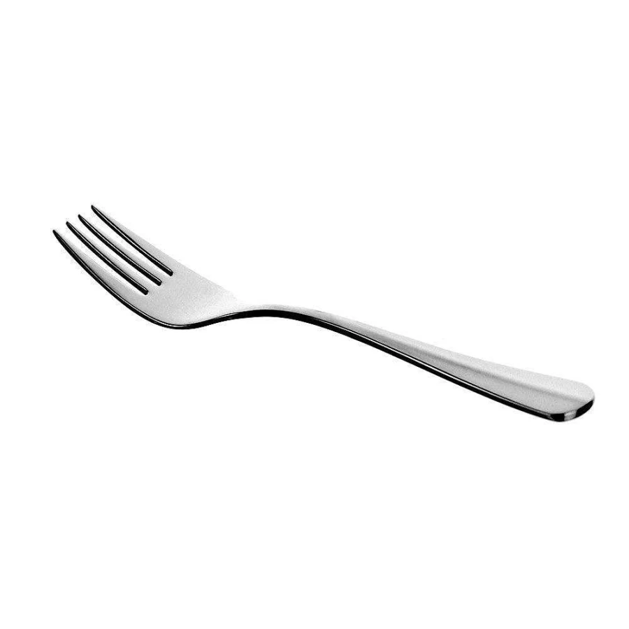 Wheel and Barrow 18/10 Stainless Steel Fruit Forks - Set of 4, 14cm, Elegant Dessert Cutlery, Dishwasher Safe
