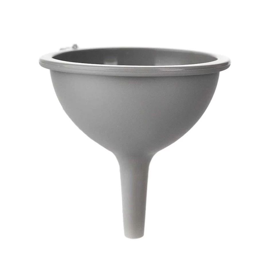 "Wheel and Barrow Large Grey Silicone Funnel – 13cm Kitchen Essential"
