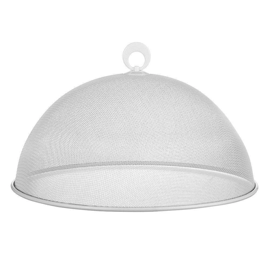 Wheel and Barrow 35cm White Mesh Food Cover - Durable Hard Design for Freshness Protection
