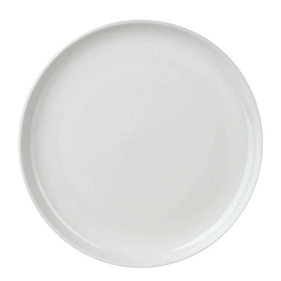 Wheel & Barrow 27cm White Bone China Coupe Dinner Plate - Elegant Fine Dining Tableware