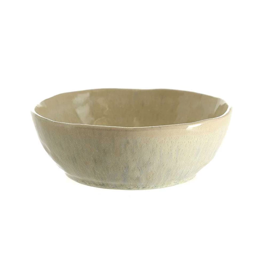 Wheel and Barrow Speckled Matte Stoneware Bowl - 14cm x 5cm Cream Ceramic Serving Dish
