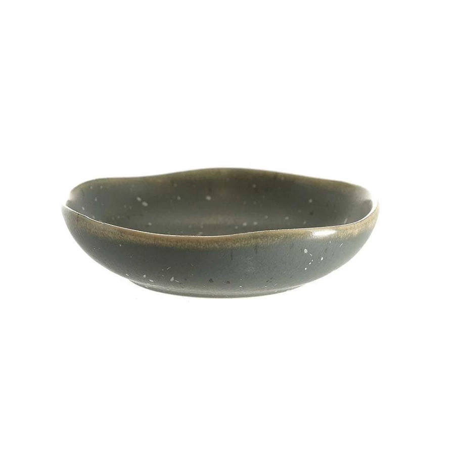 Wheel and Barrow Speckled Green Stoneware Bowl - 13cm Matte Finish Baking & Serving Dish