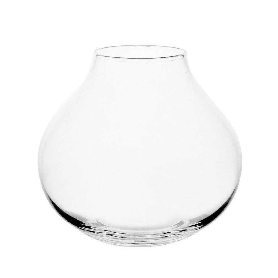 Wheel and Barrow Casta Glass Vase - 16cm Height Decorative Flower Vase for Home Decor