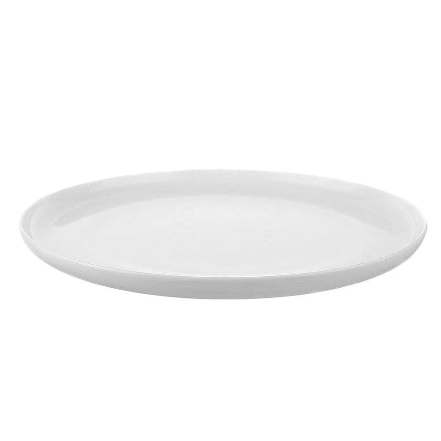 Wheel & Barrow 27cm White Bone China Coupe Dinner Plate - Elegant Fine Dining Tableware