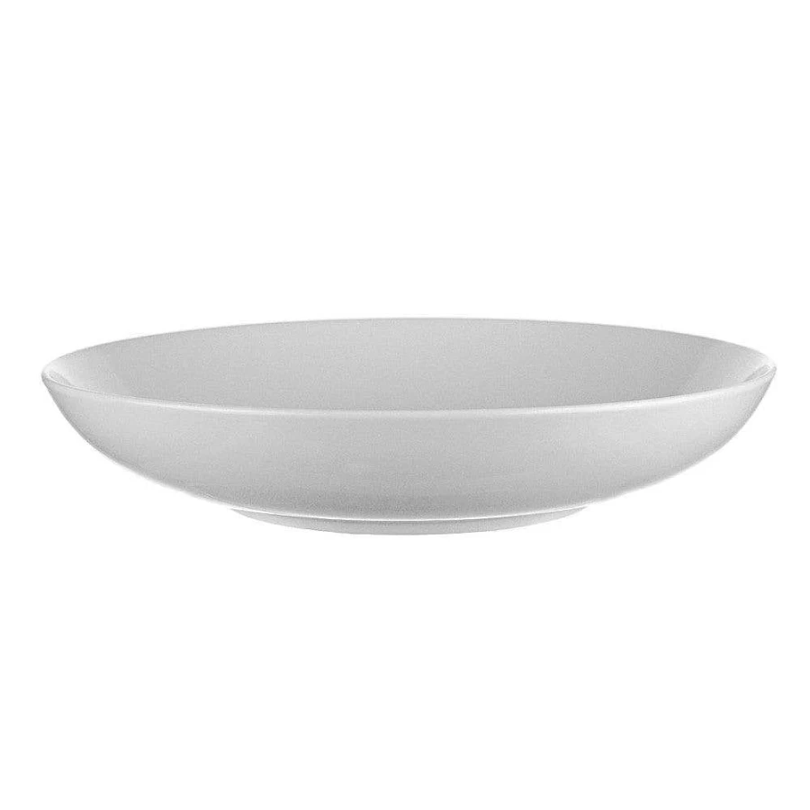 Wheel & Barrow White Porcelain Coupe Bowl - 35cm Elegant Dining Serveware