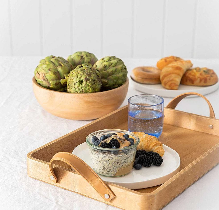 Wheel and Barrow Mango Wood Salad Bowl - 25cm Round Handcrafted Serving Bowl for Fruits, Vegetables, and Snacks