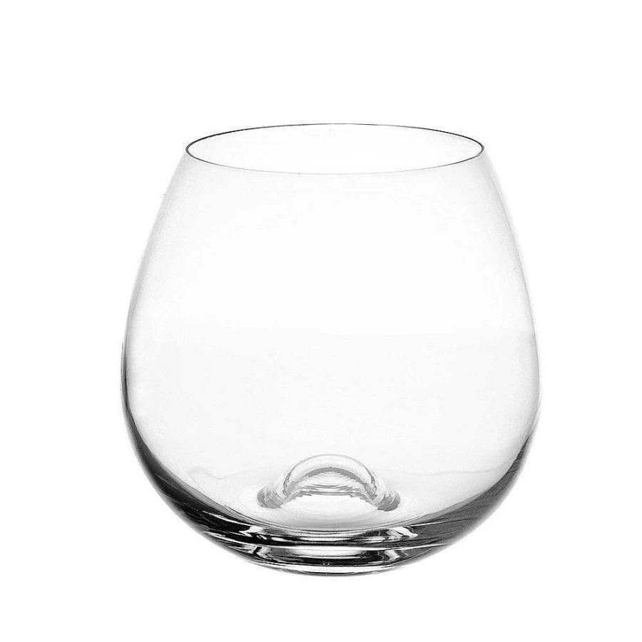 Wheel and Barrow 540ml Stemless Wine Glass - Shatterproof Lead-Free Crystal Clear Tumbler for Red White Wine Cocktails