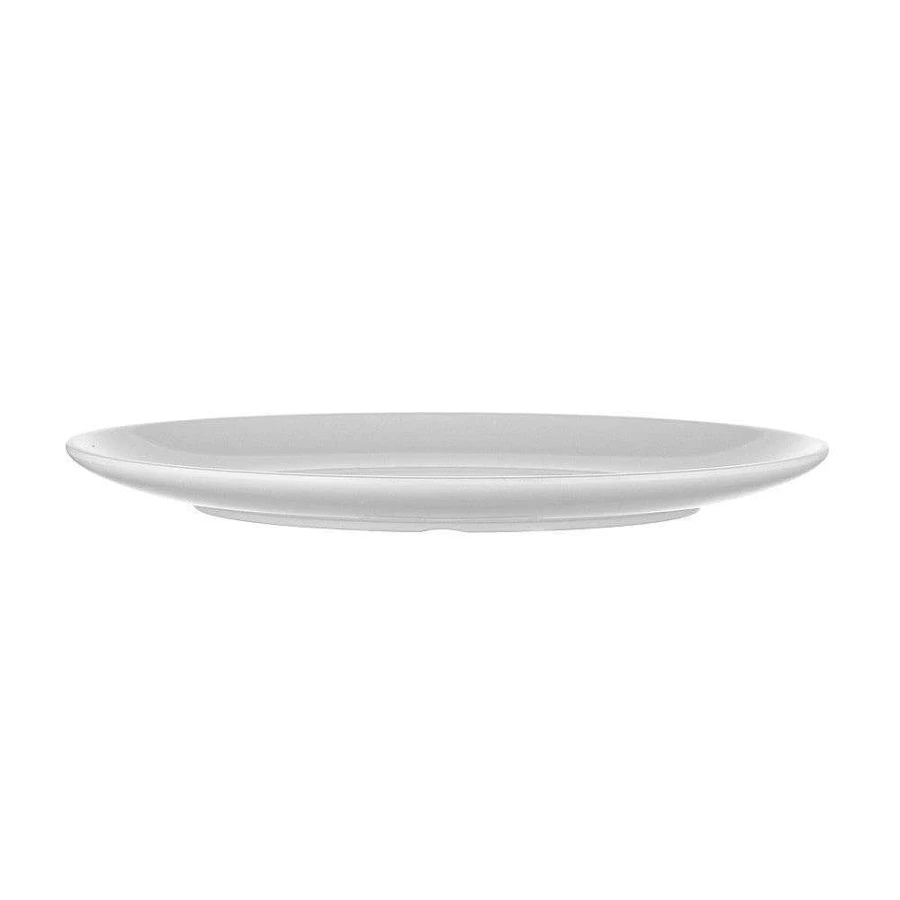 Wheel and Barrow White Melamine Oval Serving Platter 40cm x 29cm Dishware