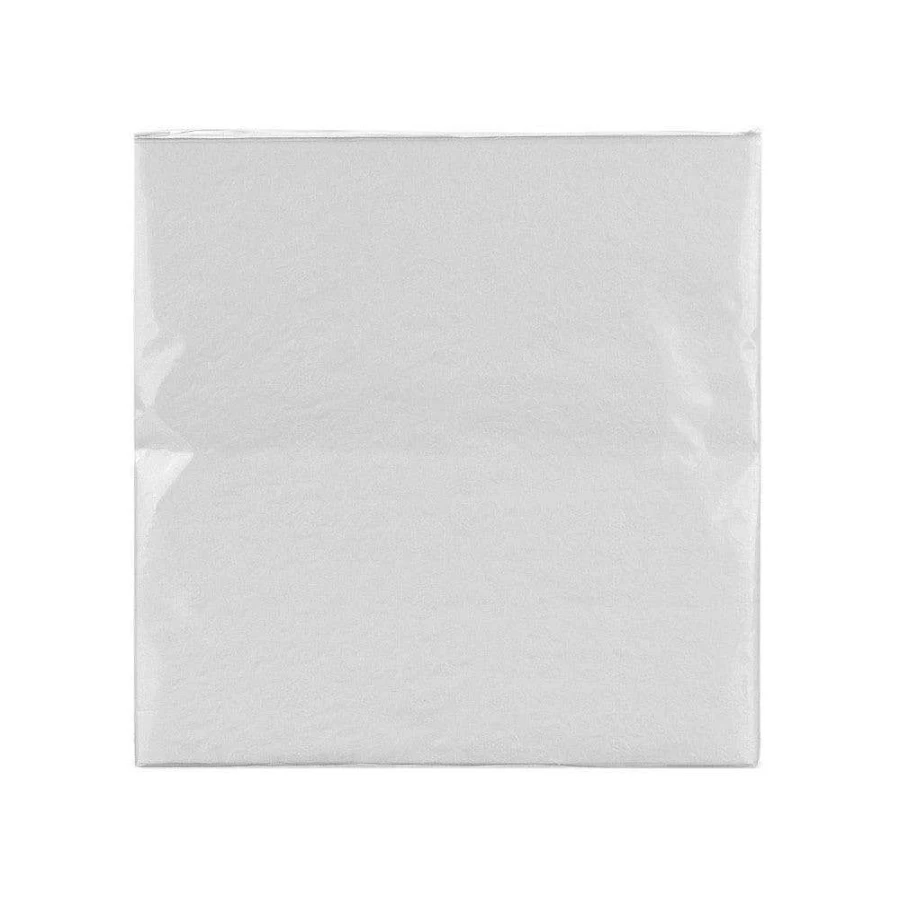 Wheel and Barrow White Embossed Paper Napkins 33cm x 33cm - Pack of 20 Premium Dinner Napkins